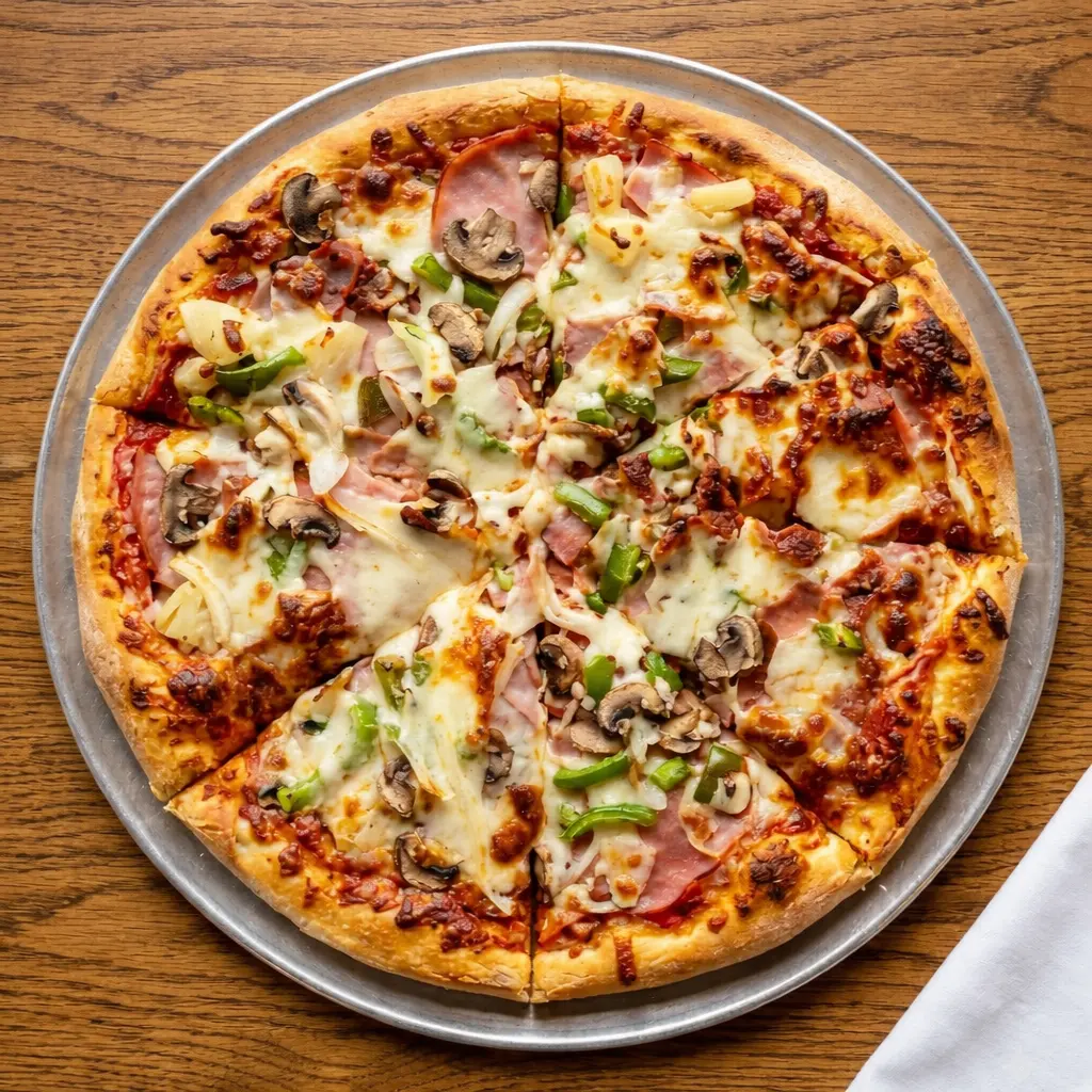 Fresh pizza at VP Restaurant and Bar in Saskatoon, SK